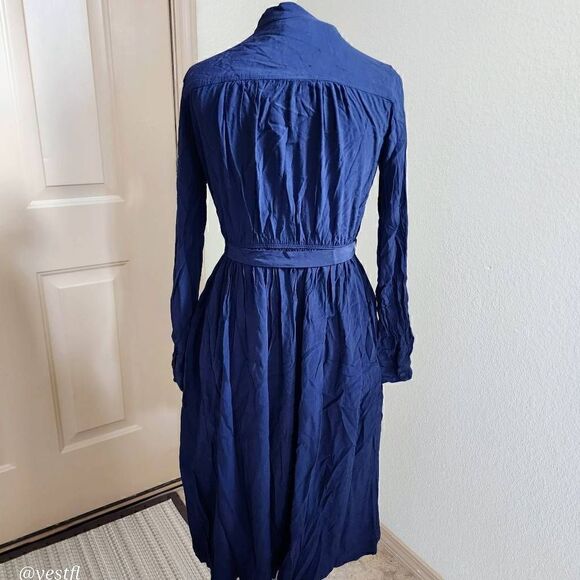 Ines de la Fressange x Uniqlo button up belted dress XS - Picture 2 of 8